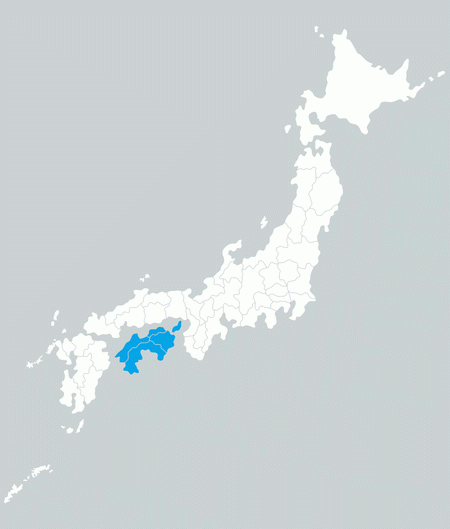 Pass Shikoku map