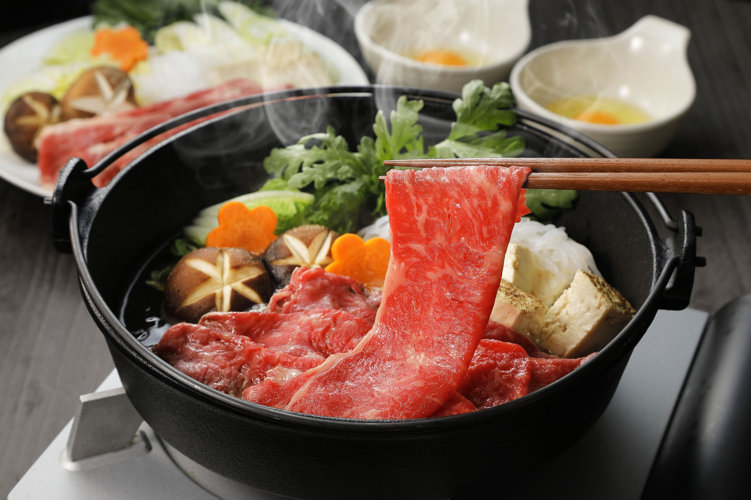Shabu-Shabu Hot Pot - traditionelle japanische Küche