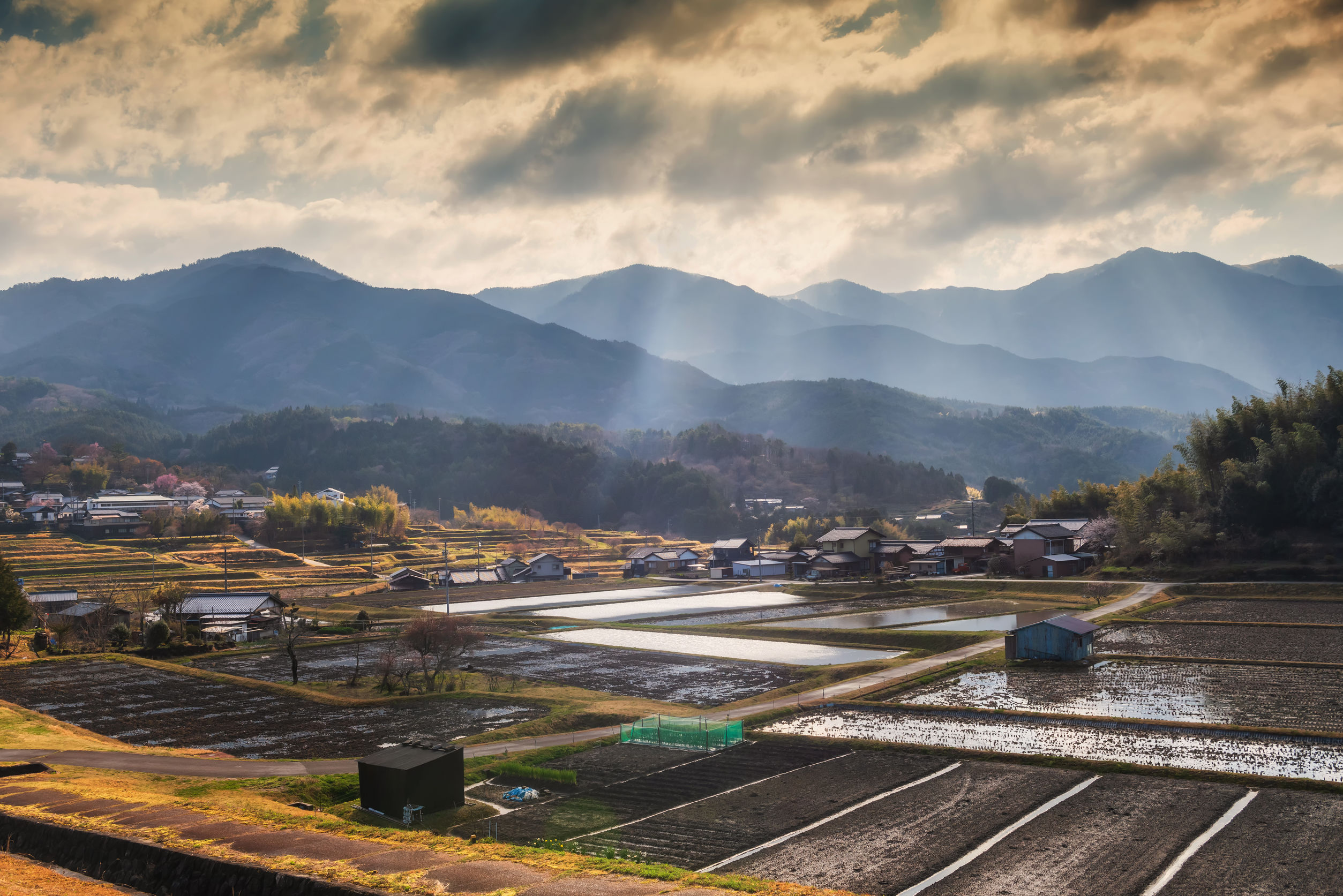 Japanische Landschaft in Japanischen Alpen
