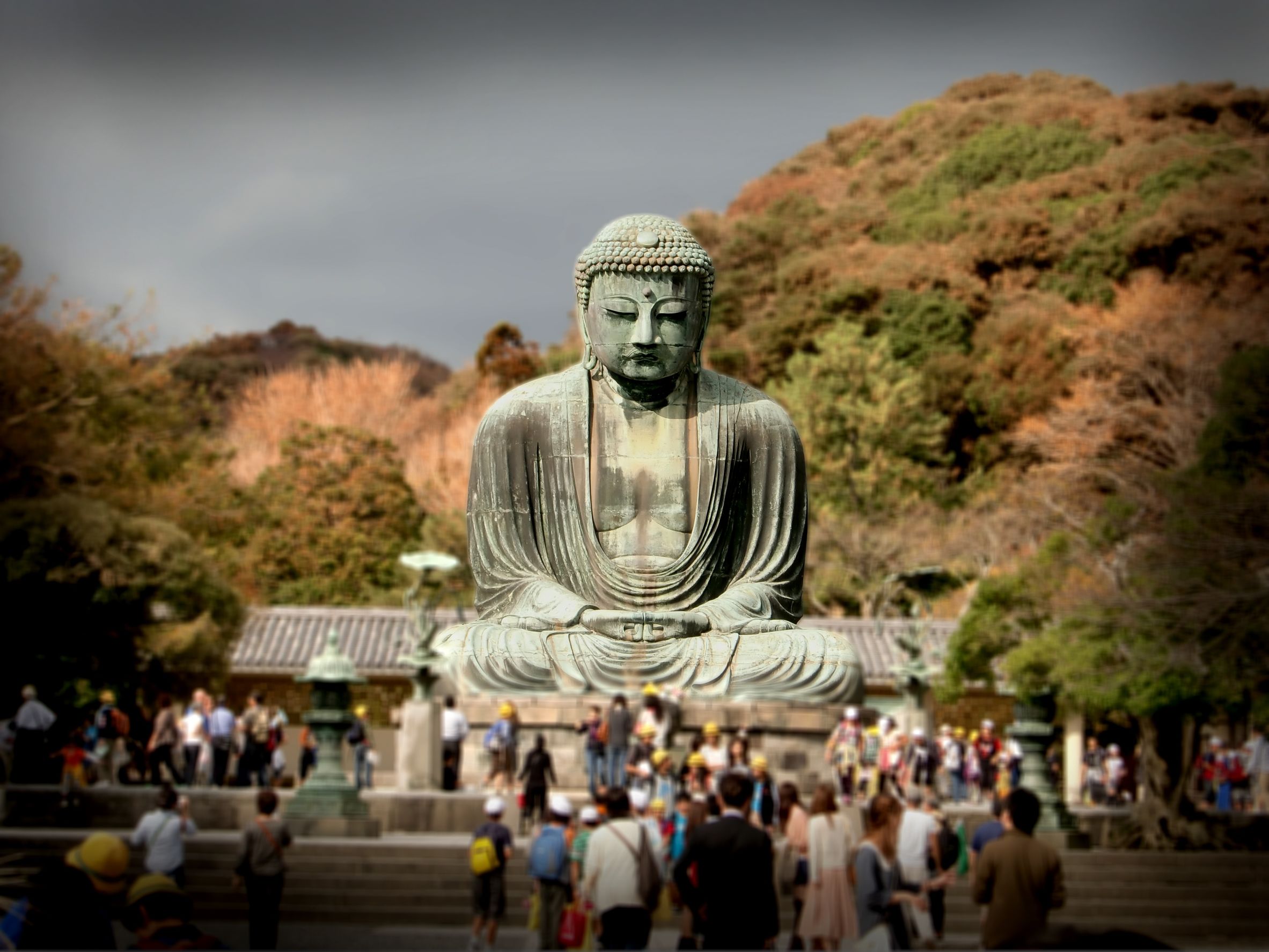Depuis près de huit siècles, le grand bouddha (daibutsu) veille sur l'ancienne capitale du Japon, Kamakura, à 45 minutes en train de Tokyo
