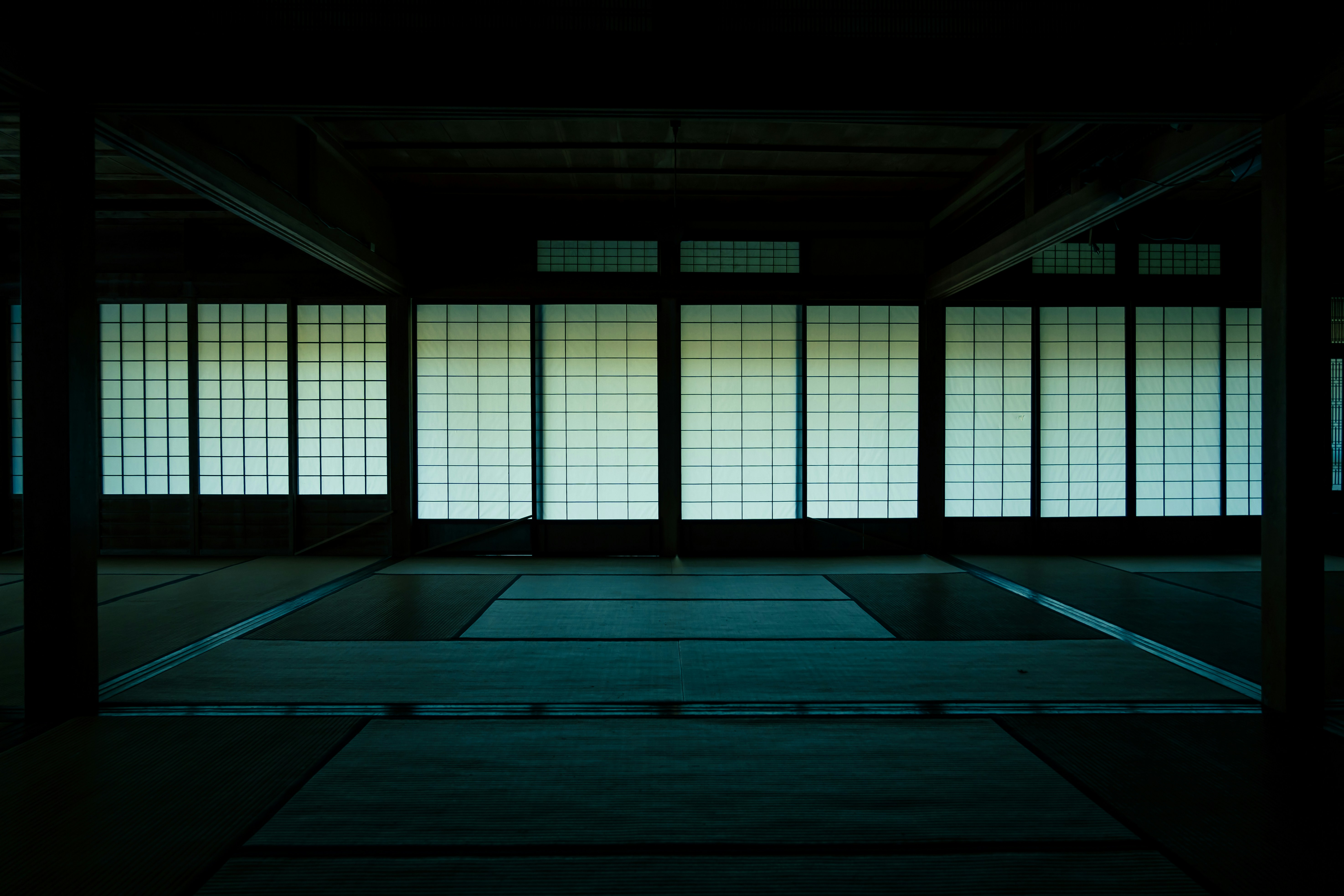 Empty dark room
