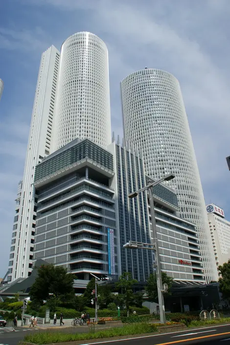 Nagoya Station, two cylindrical towers that form the world's largest train station.