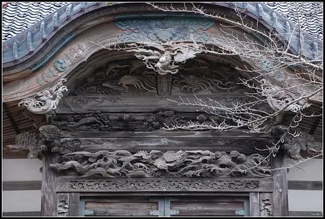 Détail du bâtiment principal du temple Sôji-ji sô-in (Péninsule de Noto)