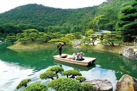 Le jardin Ritsurin à Takamatsu