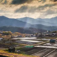 Japanische Landschaft in Japanischen Alpen