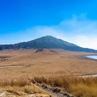 Mount Aso on the island of Kyushu is the largest of Japan's volcanoes, but also one of the most active.