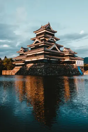 The moat in front of Matsumoto Castle