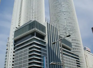 Nagoya Station, two cylindrical towers that form the world's largest train station.