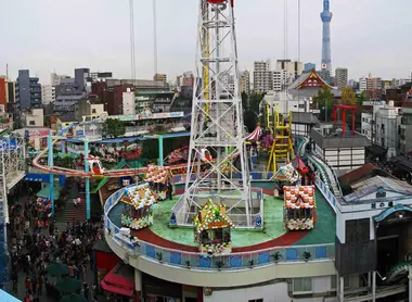 Le parc d'attractions Hanayashiki, un des plus vieux du Japon