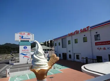 Helado con sabor a sal de Hakata.