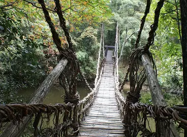Le pont Kazura à Shikoku Mura