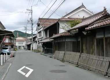 Calle tradicional de Saijo, al este de Hiroshima.