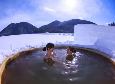 Igloos and onsens on Lake Shikaribetsu