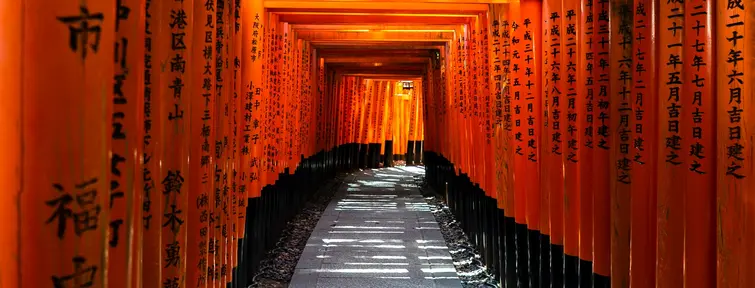 Torii tunnel of Fushimi Inari, Kyoto
