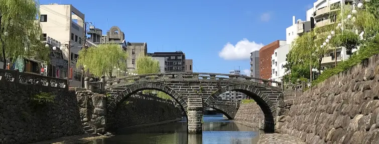 Megane Bridge in Nagasaki 