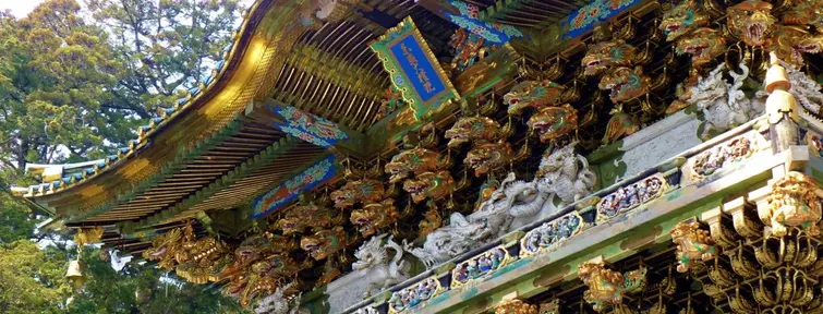 Un détail du Tosho-gu, magnifique exemple de l'architecture Momoyama.